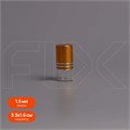 Флакон-роллер 1.5мл, прозрачное стекло со стеклянным роликом (кратно 10) M101-1.5:CQ
