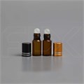Флакон-роллер 3 мл, коричневое стекло со стеклянным роликом (кратно 5) M100-3