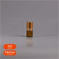 Флакон-роллер 2мл, коричневое стекло со стеклянным роликом (кратно 5) M100-2