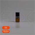 Флакон-роллер 2мл, коричневое стекло со стеклянным роликом (кратно 5) M100-2
