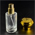 Атомайзер, стекло, 22мл, золотая крышка/пластик 0_S219-22 GOLD