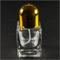 Атомайзер, 30мл, квадрат, золотая крышка-купол 0_S223-30 GOLD