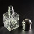 Атомайзер, 30мл, квадрат, серебристая крышка-купол 0_S223-30 SILVER