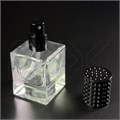 Атомайзер, 30мл, квадрат, черная крышка/пластик 0_S264-30 BLACK