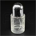 Атомайзер, 30мл, ребристый цилиндр, серебристая крышка-купол 0_S231-30 SILVER