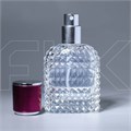 Атомайзер, 26мл, узорное стекло, алая крышка/пластик 0_S289-26 SCARLET