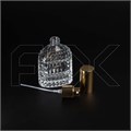 Атомайзер, 26мл, узорное стекло, золотая крышка/металл 0_S287-26 GOLD