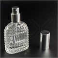Атомайзер, 26мл, узорное стекло, серебристая крышка/металл 0_S287-26 SILVER