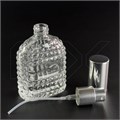 Атомайзер, 26мл, узорное стекло, серебристая крышка/металл 0_S287-26 SILVER