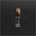 Атомайзер, прозрачное толстое стекло, золотая крышка, 6мл 0_S068-6 GOLD
