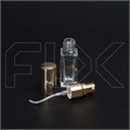 Атомайзер, прозрачное толстое стекло, золотая крышка, 6мл 0_S068-6 GOLD